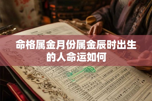 命格属金月份属金辰时出生的人命运如何