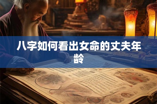 八字如何看出女命的丈夫年龄