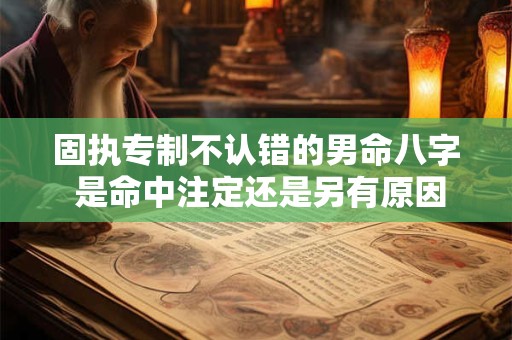 固执专制不认错的男命八字 是命中注定还是另有原因