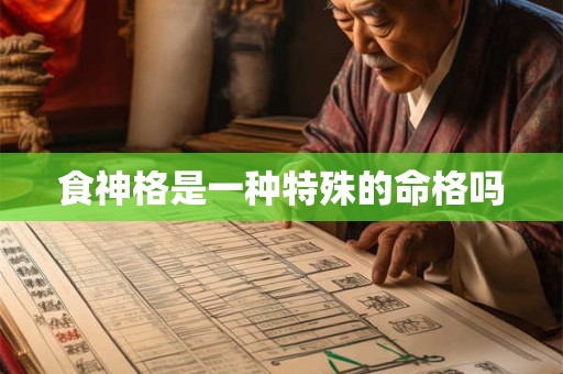食神格是一种特殊的命格吗