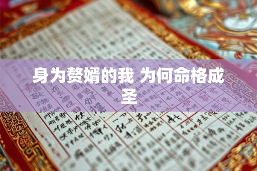 身为赘婿的我 为何命格成圣