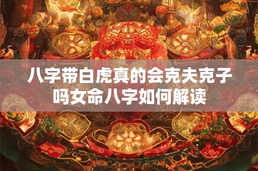 八字带白虎真的会克夫克子吗女命八字如何解读