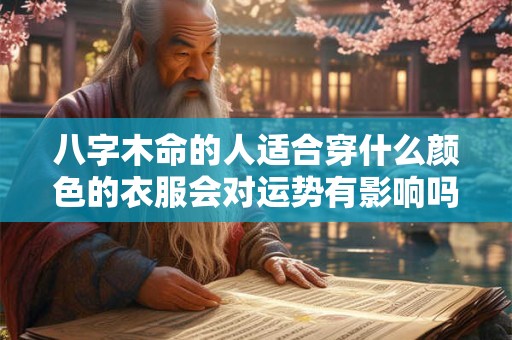 八字木命的人适合穿什么颜色的衣服会对运势有影响吗