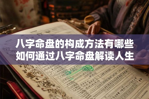 八字命盘的构成方法有哪些如何通过八字命盘解读人生运势