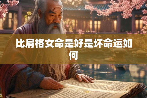 比肩格女命是好是坏命运如何