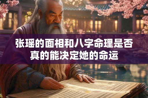 张瑶的面相和八字命理是否真的能决定她的命运