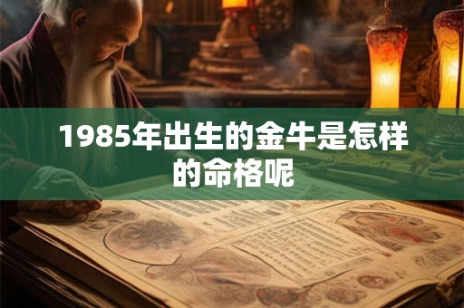 1985年出生的金牛是怎样的命格呢 1985年出生的金牛是怎样的命格呢