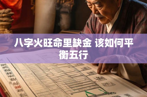 八字火旺命里缺金 该如何平衡五行