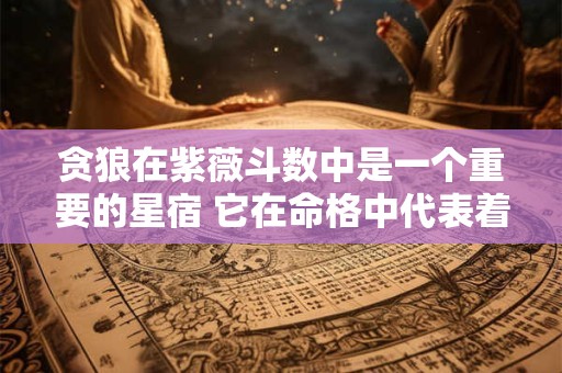 贪狼在紫薇斗数中是一个重要的星宿 它在命格中代表着什么含义呢