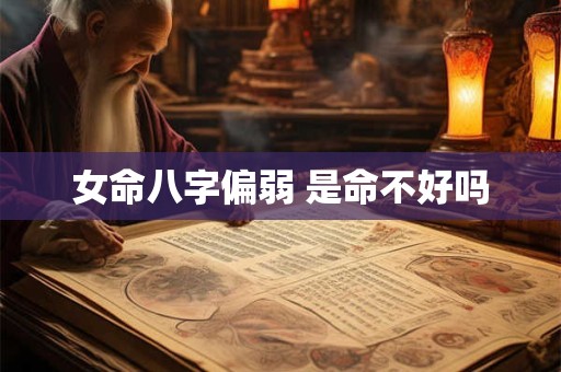 女命八字偏弱 是命不好吗