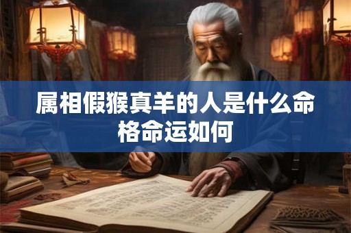 属相假猴真羊的人是什么命格命运如何