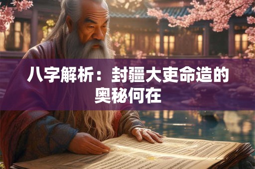 八字解析：封疆大吏命造的奥秘何在