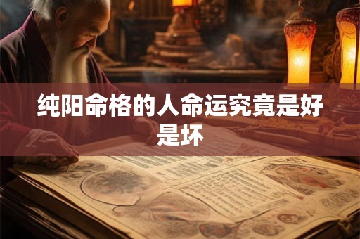 纯阳命格的人命运究竟是好是坏