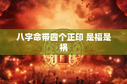 八字命带四个正印 是福是祸