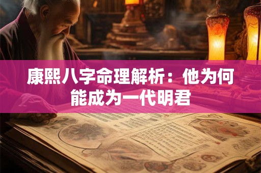 康熙八字命理解析：他为何能成为一代明君