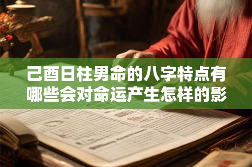 己酉日柱男命的八字特点有哪些会对命运产生怎样的影响