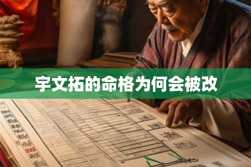 宇文拓的命格为何会被改