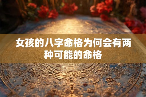女孩的八字命格为何会有两种可能的命格