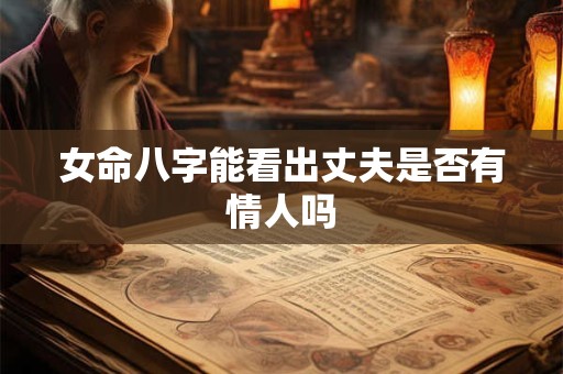 女命八字能看出丈夫是否有情人吗