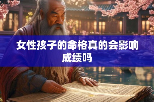 女性孩子的命格真的会影响成绩吗