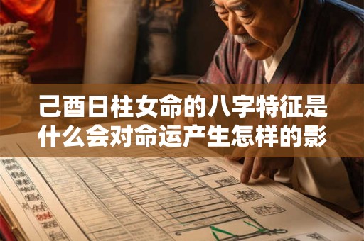 己酉日柱女命的八字特征是什么会对命运产生怎样的影响