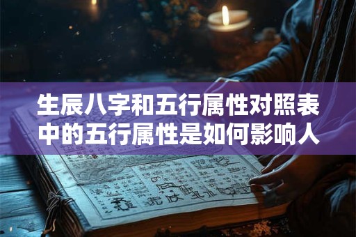 生辰八字和五行属性对照表中的五行属性是如何影响人的命运的