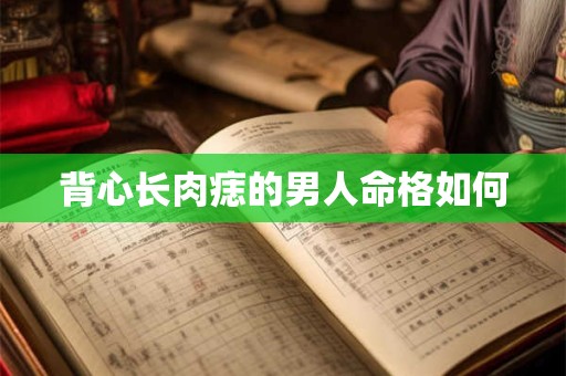 背心长肉痣的男人命格如何