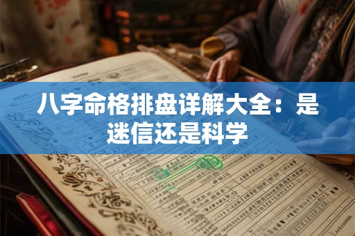 八字命格排盘详解大全：是迷信还是科学