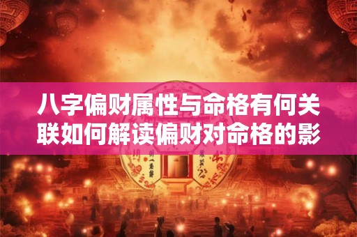 八字偏财属性与命格有何关联如何解读偏财对命格的影响