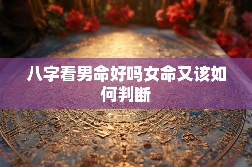 八字看男命好吗女命又该如何判断