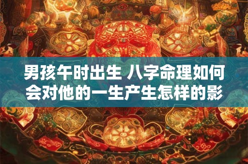 男孩午时出生 八字命理如何会对他的一生产生怎样的影响
