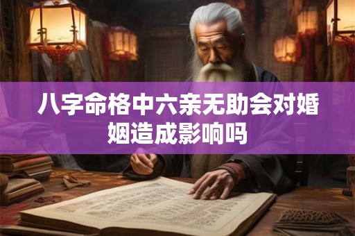 八字命格中六亲无助会对婚姻造成影响吗