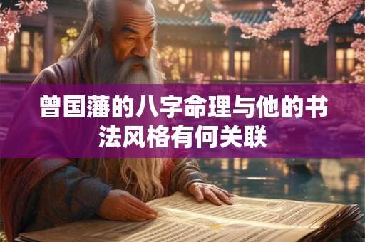曾国藩的八字命理与他的书法风格有何关联