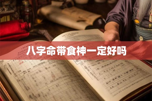 八字命带食神一定好吗