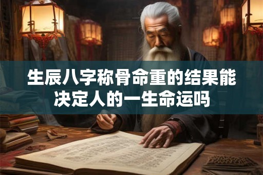 生辰八字称骨命重的结果能决定人的一生命运吗