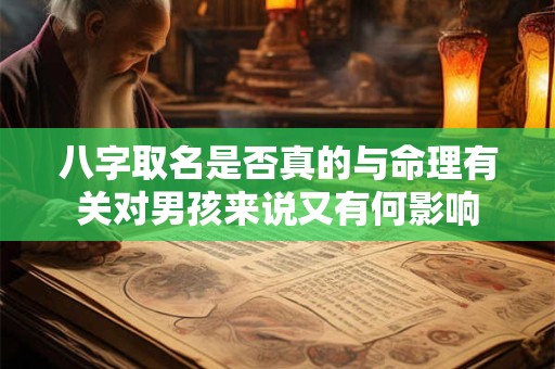八字取名是否真的与命理有关对男孩来说又有何影响