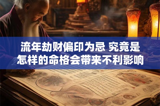 流年劫财偏印为忌 究竟是怎样的命格会带来不利影响