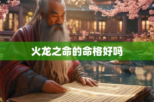 详细阅读:火龙之命的命格好吗 火龙之命的命格好吗