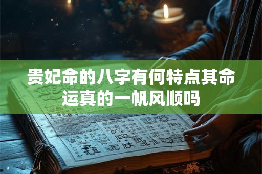 贵妃命的八字有何特点其命运真的一帆风顺吗