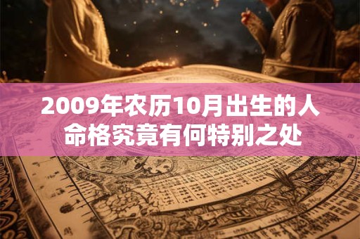 2009年农历10月出生的人 命格究竟有何特别之处