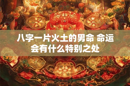 八字一片火土的男命 命运会有什么特别之处