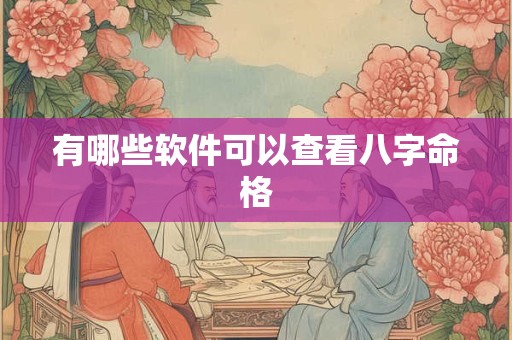 有哪些软件可以查看八字命格