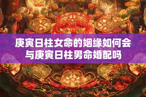 庚寅日柱女命的姻缘如何会与庚寅日柱男命婚配吗
