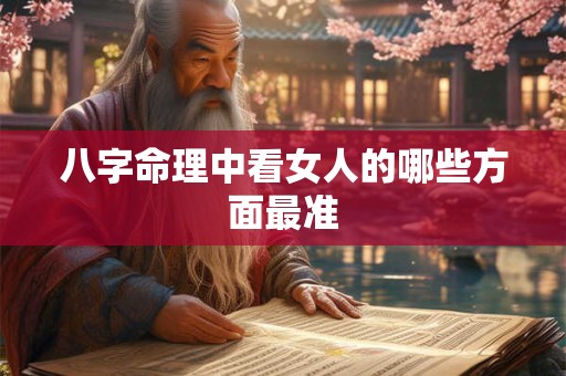 八字命理中看女人的哪些方面最准