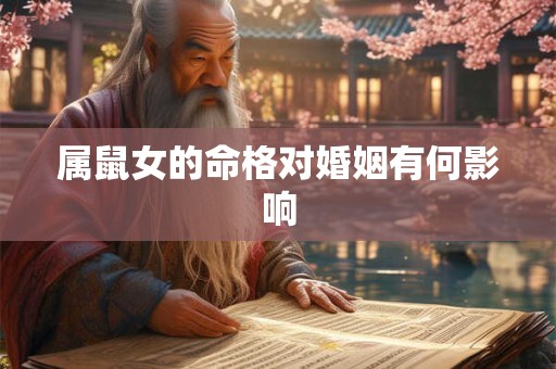 属鼠女的命格对婚姻有何影响