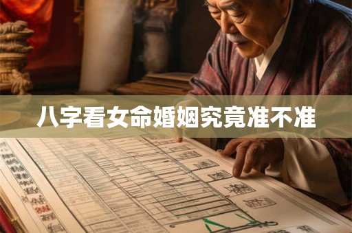 八字看女命婚姻究竟准不准