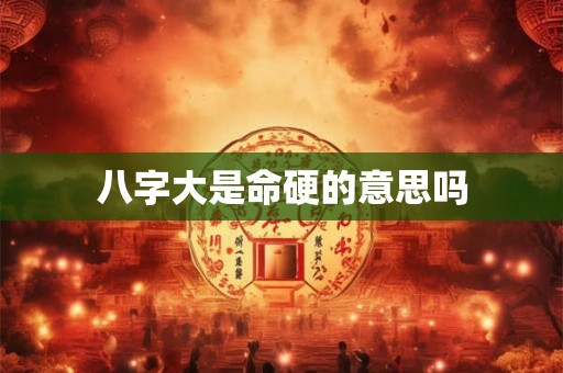 八字大是命硬的意思吗