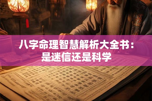 八字命理智慧解析大全书：是迷信还是科学