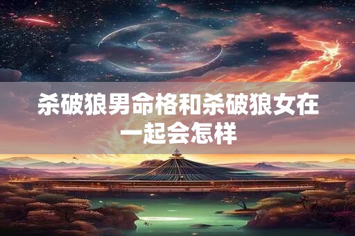 杀破狼男命格和杀破狼女在一起会怎样