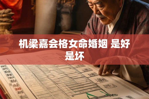机梁嘉会格女命婚姻 是好是坏